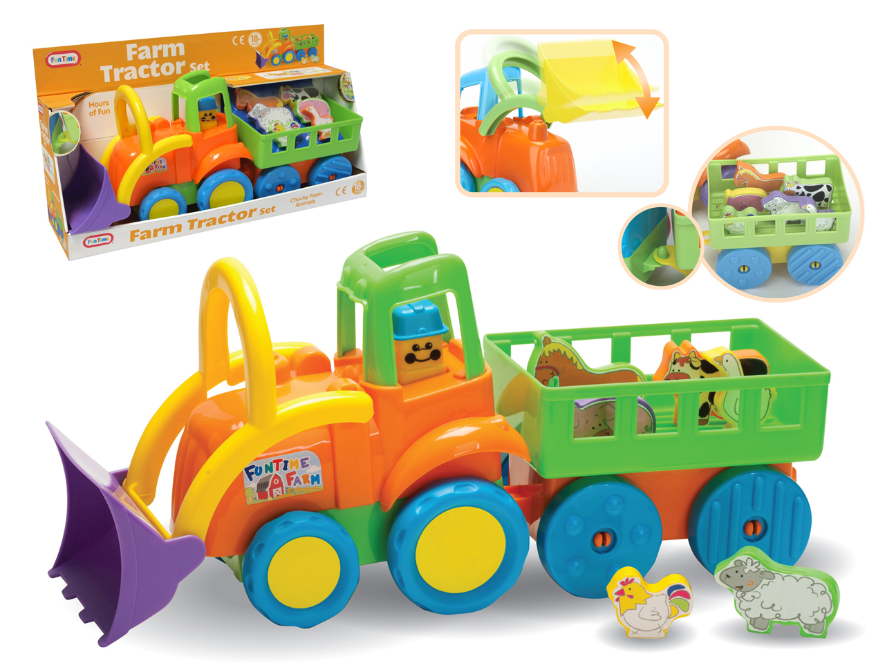 funtime tractor farm playset