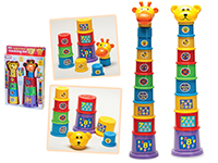 TEDDY N GIRAFFE STACKING CUPS